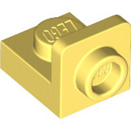 Lego držák 1x1 - 1x1 invertovaný, světle žlutá jasná (6236034)